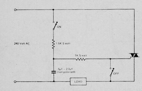 Llave con Triac con Traba
