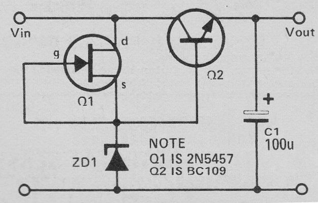 Regulador de tensión con FET 
