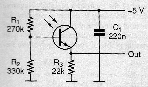 Receptor con fototransistor 
