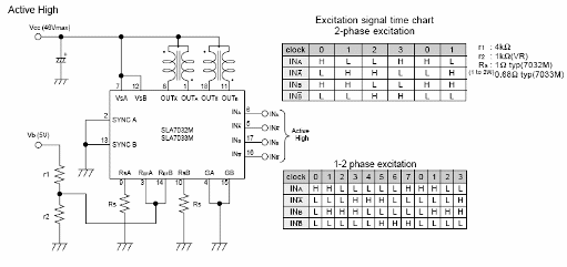 Control de motor paso a paso con SLA7032 o 33
Control de motor paso a paso con SLA7032 o 33