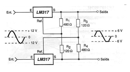 Regulador de tensión CA LM317
Regulador de tensión CA LM317