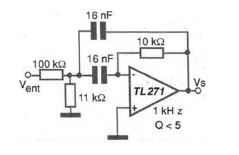 Filtro de paso de banda 

