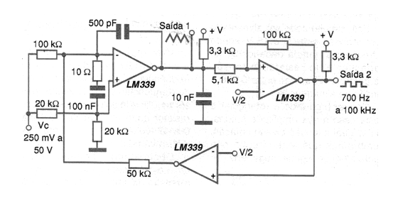 VCO con Comparador de Tensión
VCO con Comparador de Tensión