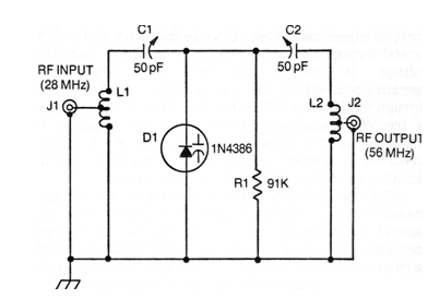 Doblador de frecuencia con Varicap 
