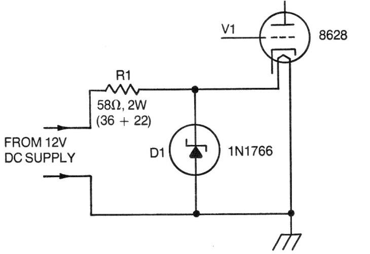 Tensión estabilizada para filamento de válvula
Tensión estabilizada para filamento de válvula