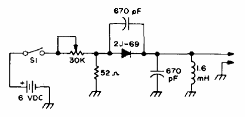 Oscilador de 100 kHz con diodo de túnel
Oscilador de 100 kHz con diodo de túnel