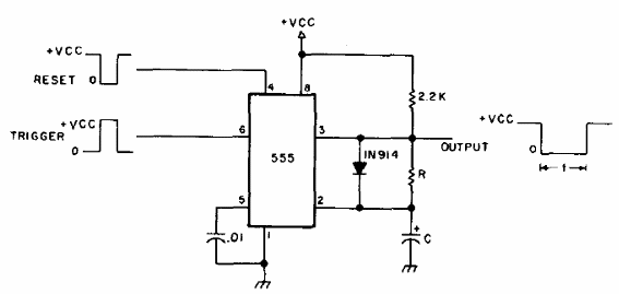 555 monoestable con salida negativa
555 monoestable con salida negativa
