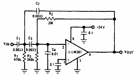 Filtro de ruido LM387
Filtro de ruido LM387
