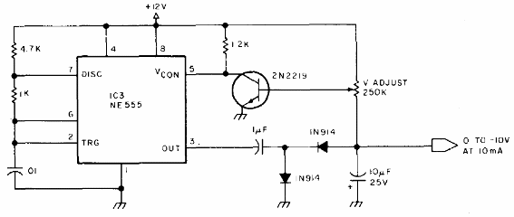 Fuente de alimentación conmutada de 0 a 10 V con 555 
