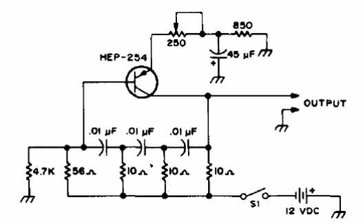 Oscilador sinusoidal de 800 Hz
Oscilador sinusoidal de 800 Hz