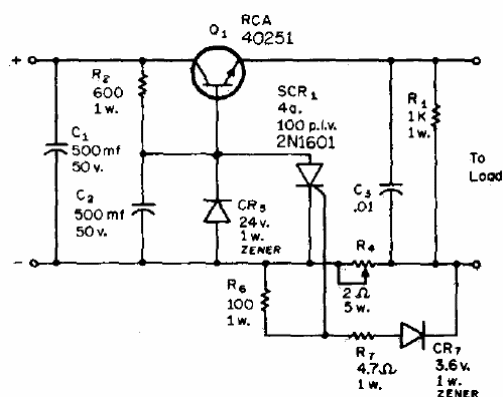 Circuito de protección de sobrecarga
Circuito de protección de sobrecarga