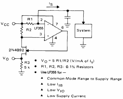 Monitor de corriente de precisión
Monitor de corriente de precisión