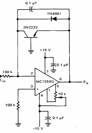 Amplificador logarítmico con operacional
Amplificador logarítmico con operacional