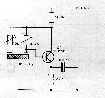 Oscilador con filtro cerámico 

