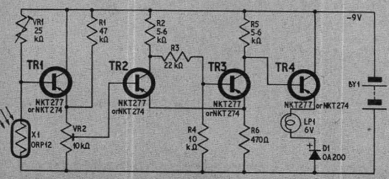 Interruptor activado por luz
Interruptor activado por luz