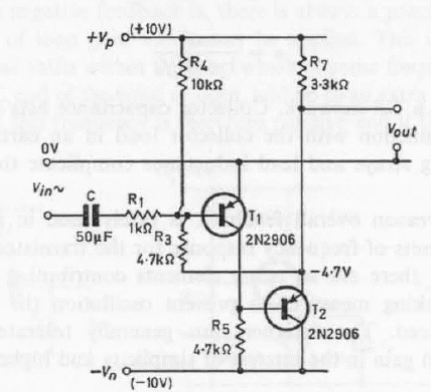 Etapa de amplificador con retroalimentación negativa
Etapa de amplificador con retroalimentación negativa
