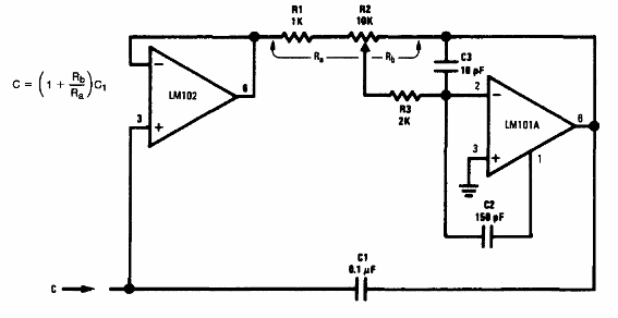 Multiplicador de capacitancia variable
Multiplicador de capacitancia variable