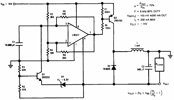 Regulador de conmutación con inversión de polaridad
Regulador de conmutación con inversión de polaridad