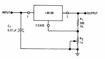 1 A Fuente ajustable con LM109
1 A Fuente ajustable con LM109