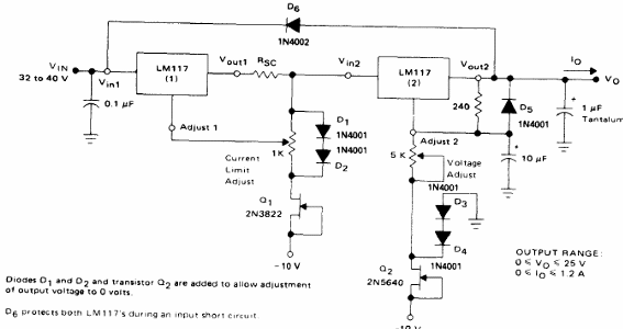 Regulador para fuente de banco LM117
Regulador para fuente de banco LM117