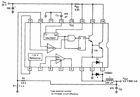 Convertidor reductor con uA78s40
Convertidor reductor con uA78s40
