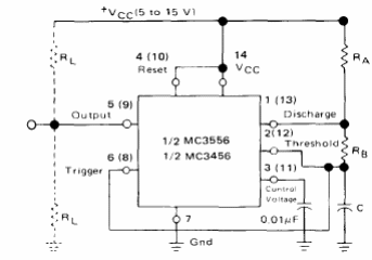 Astable MC3556
Astable MC3556