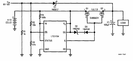 Interruptor bidireccional con LTC1134 
