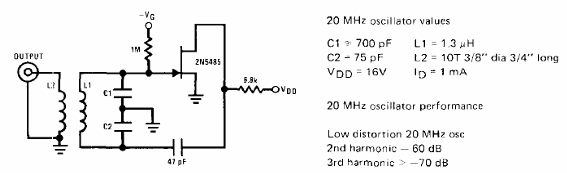 Oscilador de baja distorsión 
