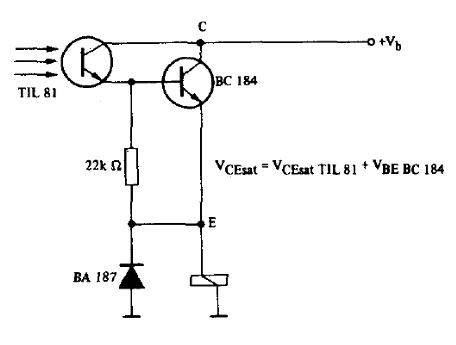Foto Darlington de activación de relé
Foto Darlington de activación de relé