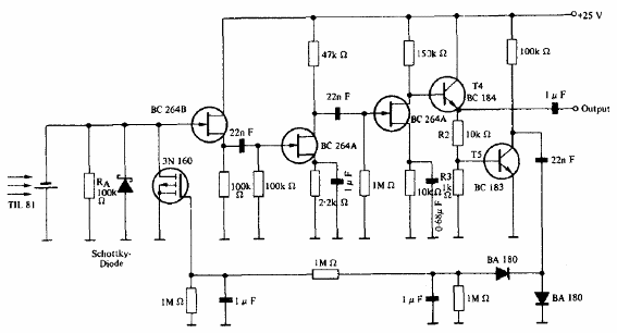 Receptor para telegrafía óptica 
