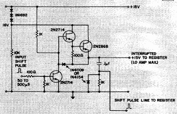 Fuente de alimentación de 16 V con generador de impulsos 
