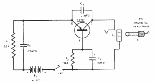 Oscilador de práctica de telegrafía
Oscilador de práctica de telegrafía