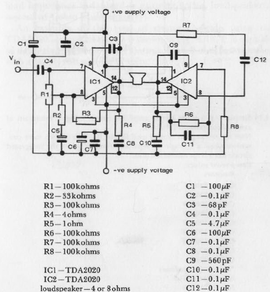 Amplificador em Puente TDA2002
Amplificador em Puente TDA2002