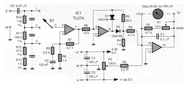 Milivoltímetro AC
Milivoltímetro AC