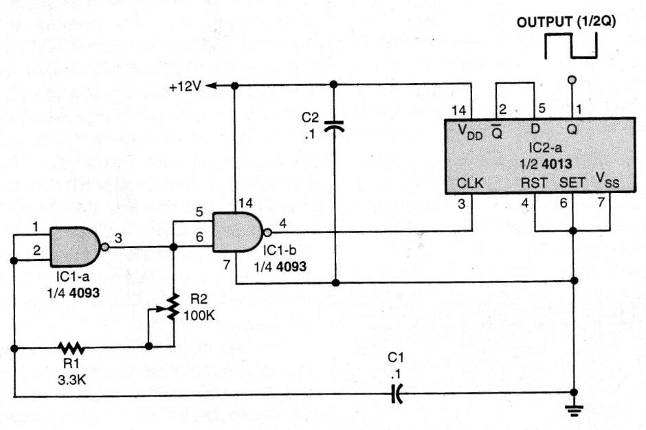 Oscilador 4093 y 4013
Oscilador 4093 y 4013