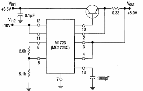 Regulador de alta eficiencia 5 V x 1 A com el 723
Regulador de alta eficiencia 5 V x 1 A com el 723