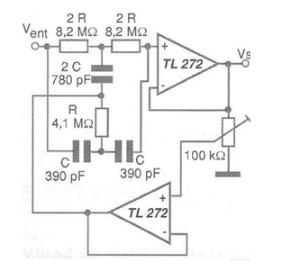 Filtro de rechazo Q ajustable
Filtro de rechazo Q ajustable