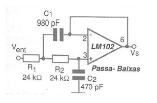Filtro pasa baja LM102
Filtro pasa baja LM102
