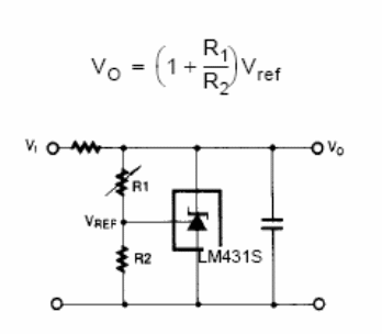Regulador de derivación de 1 a 100 mA
Regulador de derivación de 1 a 100 mA
