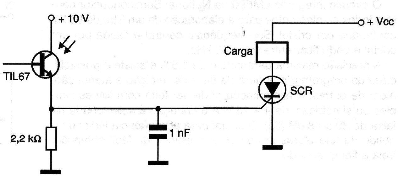 SCR capturado por foto transistor
SCR capturado por foto transistor