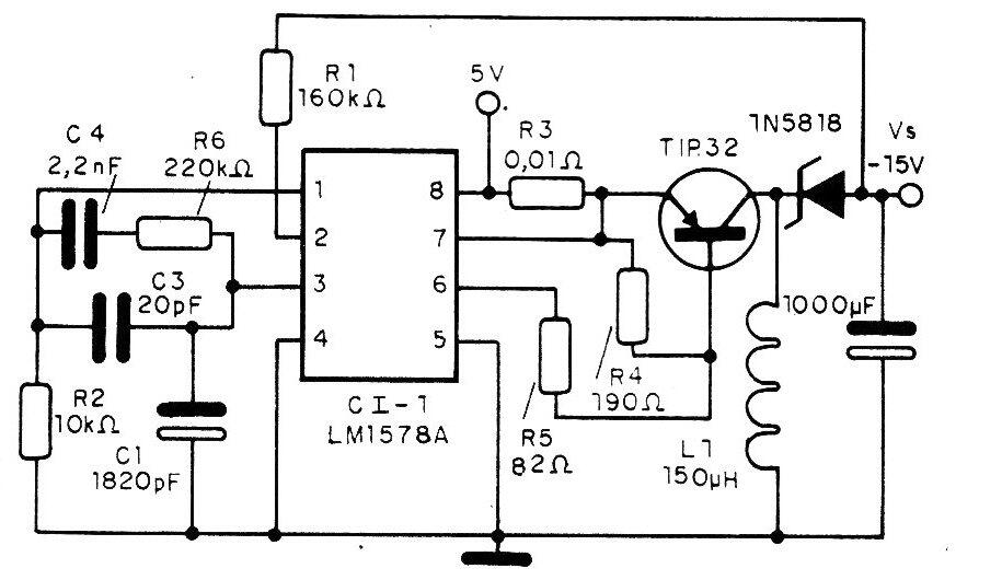 Convertidor de 5 a 15 V
Convertidor de 5 a 15 V