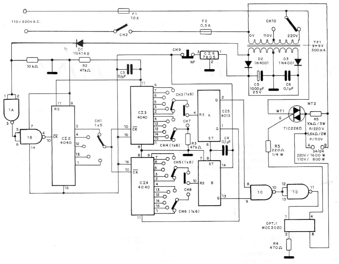 Temporizador sin relé
Temporizador sin relé