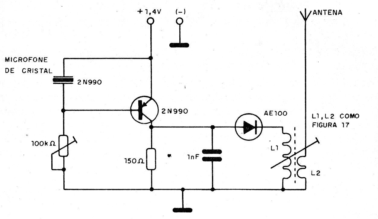 Transmisor para polizón con diodo Tunnel III
Transmisor para polizón con diodo Tunnel III