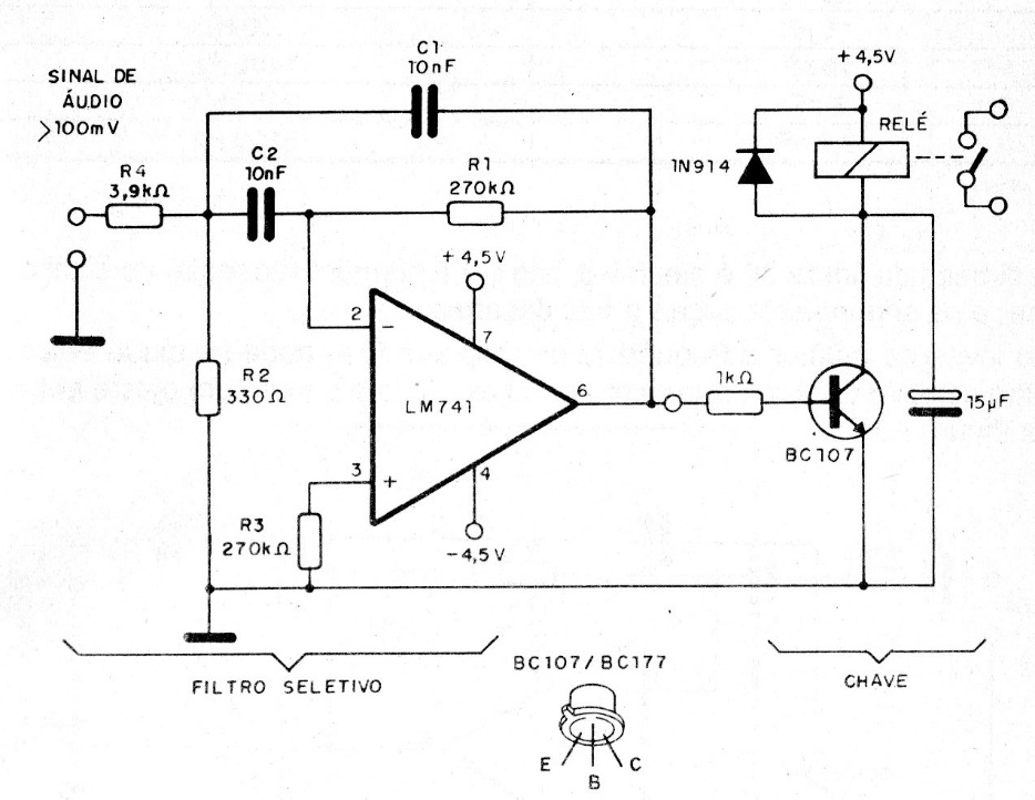 Activador de relé por tono
Activador de relé por tono