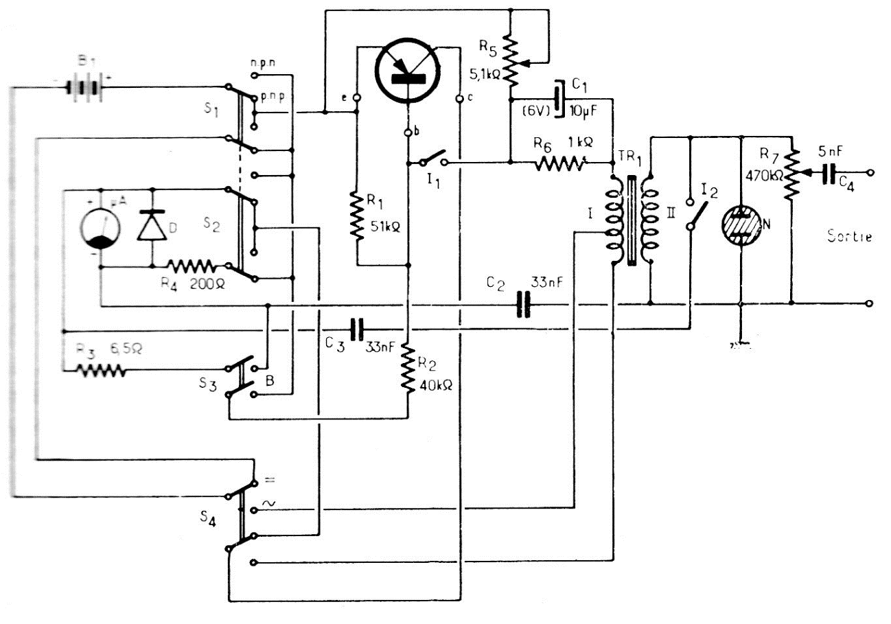 Probador de Transistores
Probador de Transistores