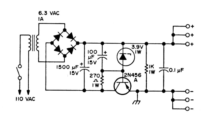 Fuente de alimentación de 6 V para el taller
Fuente de alimentación de 6 V para el taller