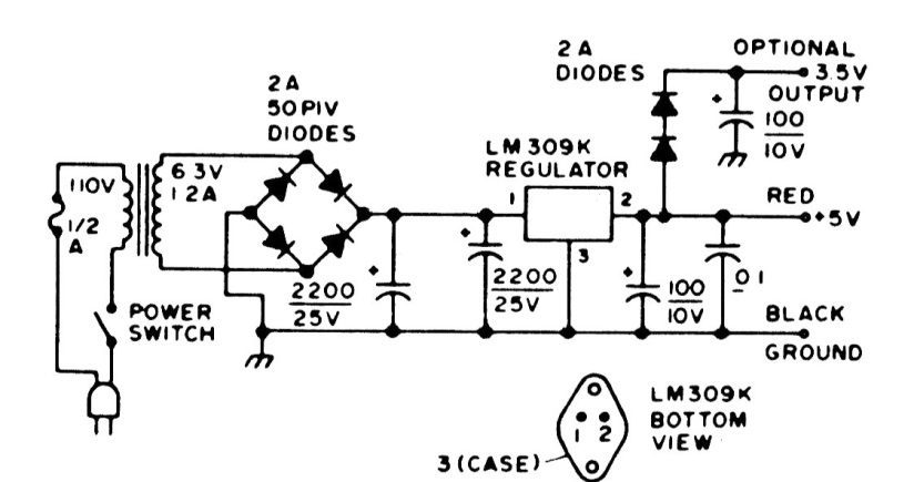 Fuente Regulada de 5 V LM309k
Fuente Regulada de 5 V LM309k