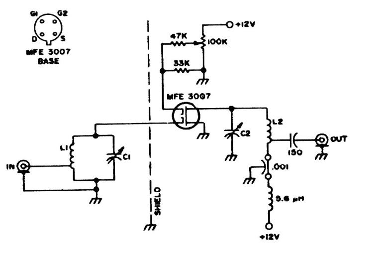 Preamplificador para 150 MHz
Preamplificador para 150 MHz