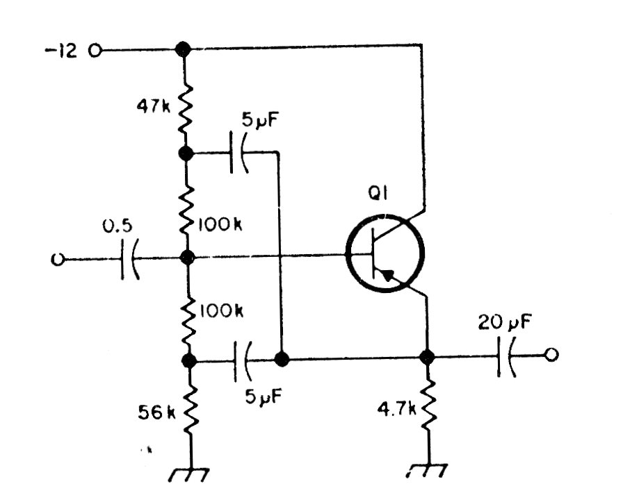Preamplificador de alta impedancia
Preamplificador de alta impedancia
