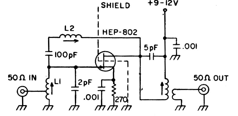 Preamplificador para 150 MHz (CIR20221S)
